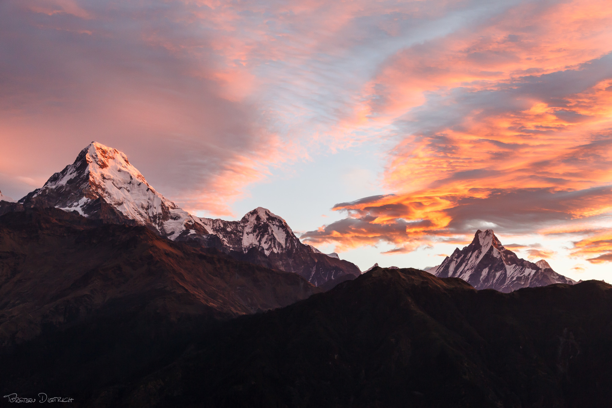 Annapurna South and Machhapuchhare